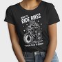 Born to Ride Bikes Forced to Go to School, Tricou Femei
