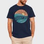 Waves Sunset, Tricou Barbati (Unisex)