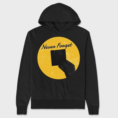 Retro Never Forget, Hanorac Oversize Barbati (Unisex)