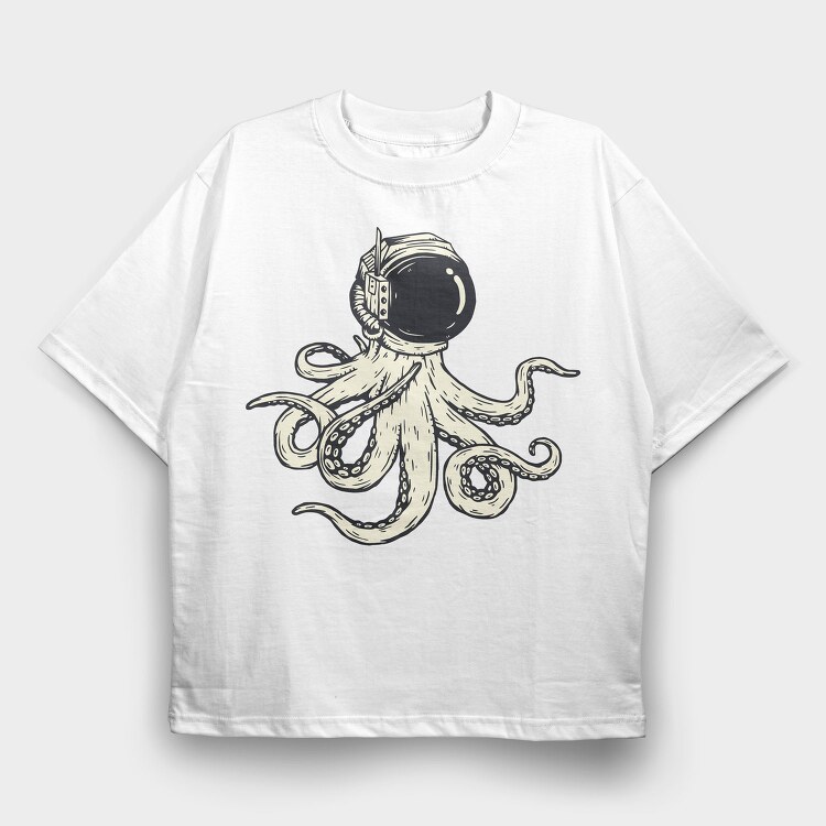 Saint Octapus, Tricou Oversize Barbati (Unisex)