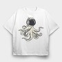 Saint Octapus, Tricou Oversize Barbati (Unisex)