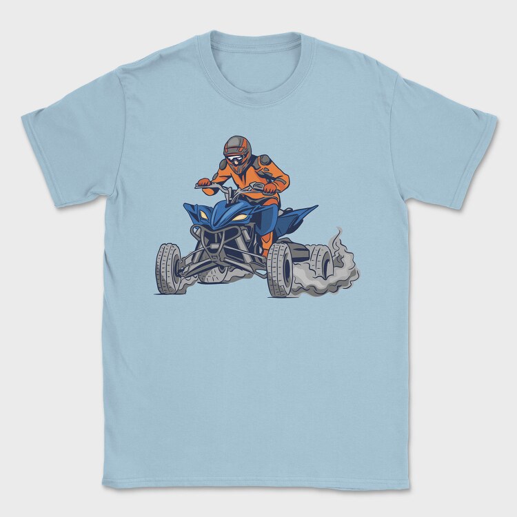 Quad Bike Illustration, Tricou Barbati (Unisex)