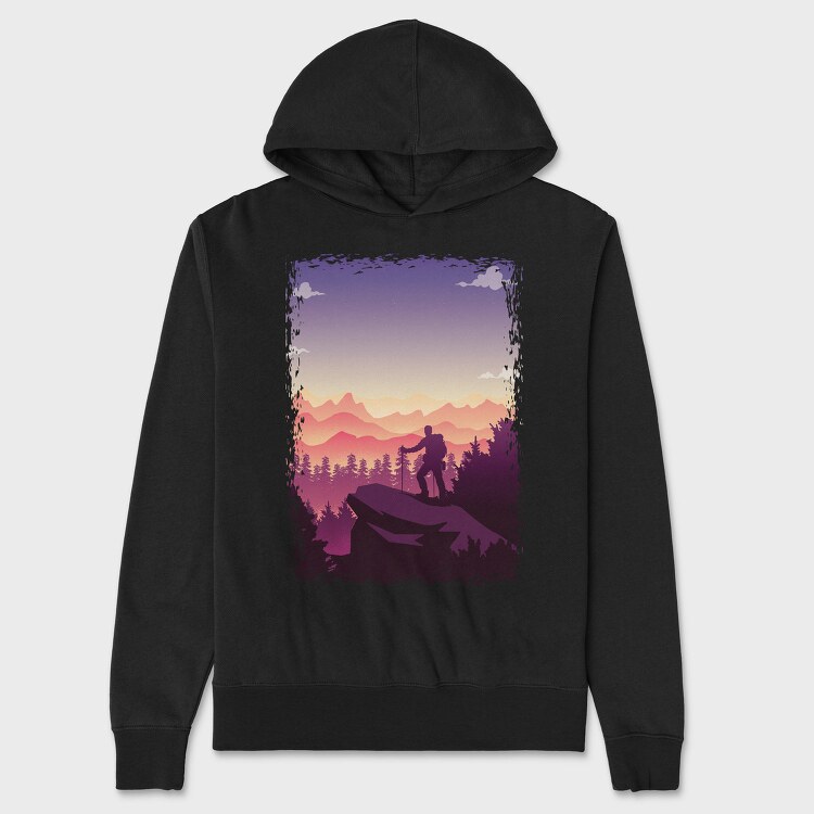 Poster Hiking, Hanorac Oversize Barbati (Unisex)