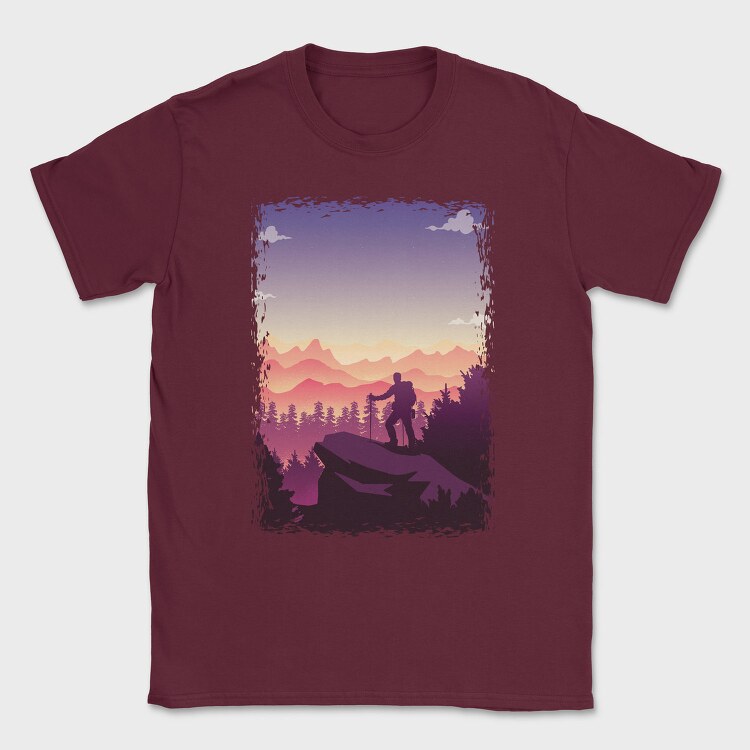 Poster Hiking, Tricou Barbati (Unisex)