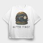 Outer Space, Tricou Oversize Barbati (Unisex)