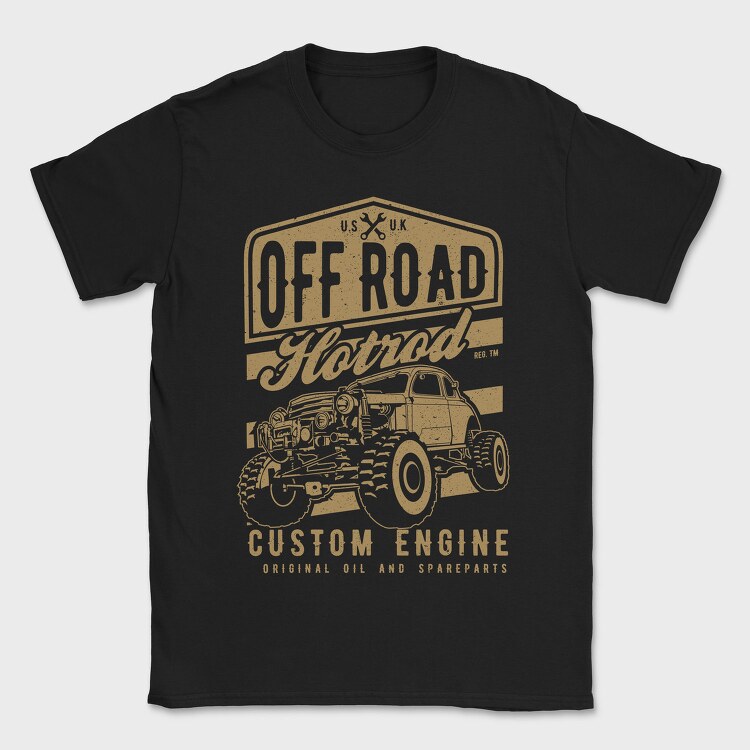 Offroad Hotrod, Tricou Barbati (Unisex)