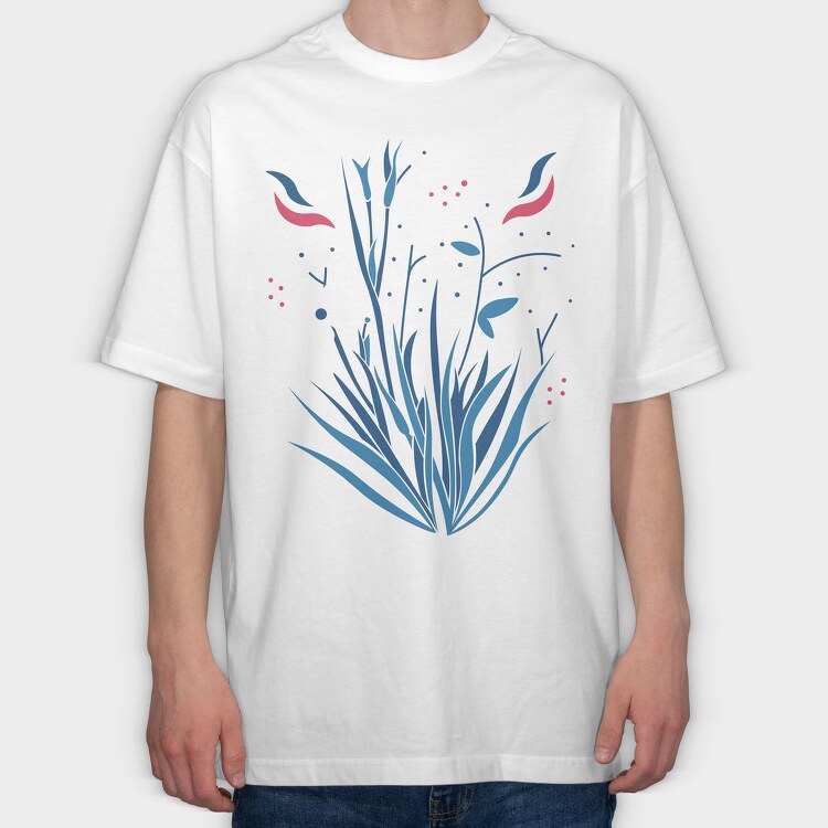 Nature Botanical 1, Tricou Oversize Barbati (Unisex)