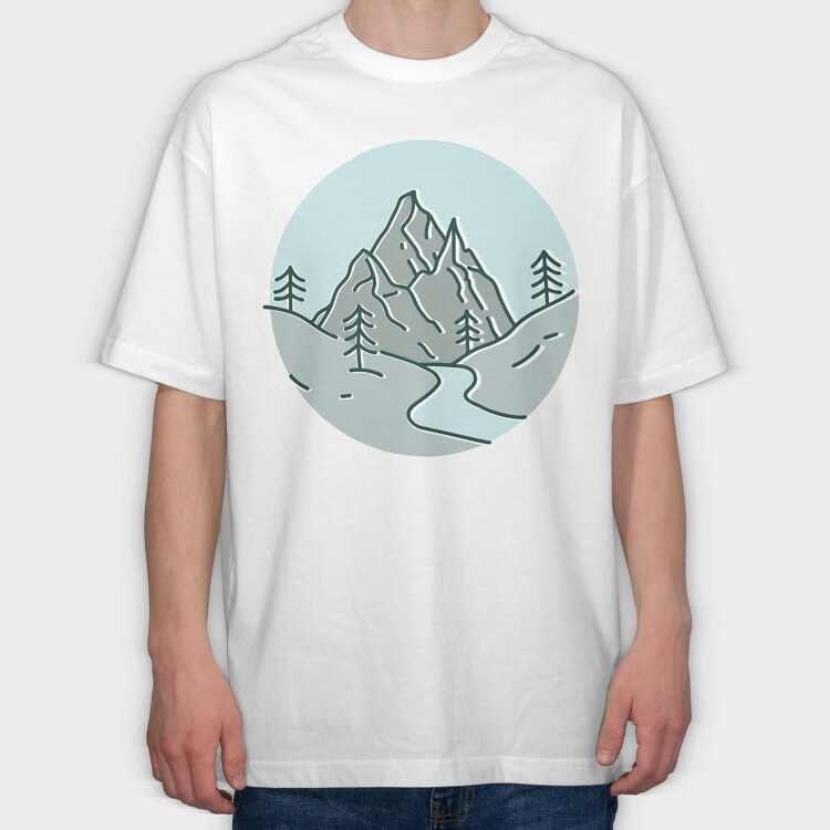 Nature Scenery 1, Tricou Oversize Barbati (Unisex)