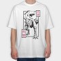 Ninja T Rex, Tricou Oversize Barbati (Unisex)