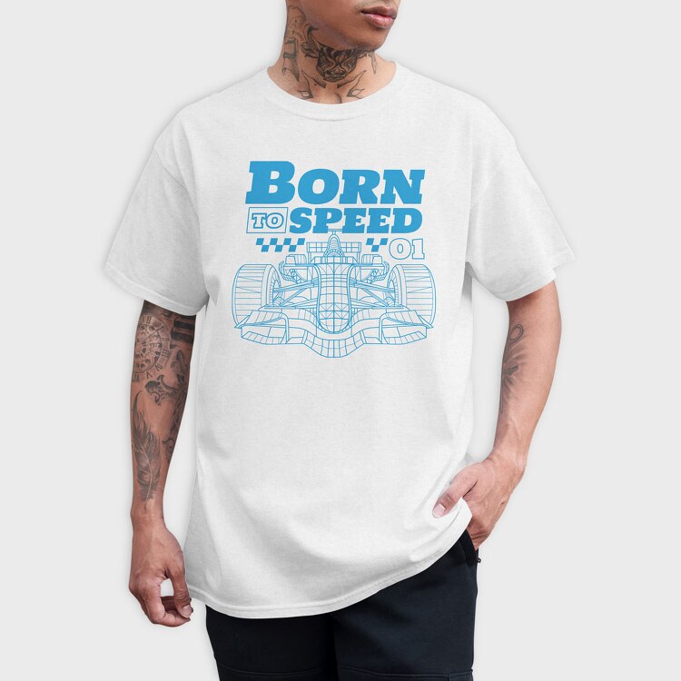 Born to Speed, Tricou Barbati (Unisex)