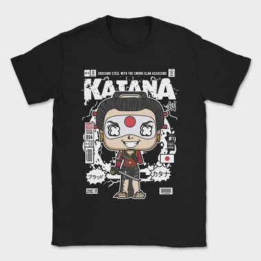 Katana Samurai Pop Art, Tricou Barbati (Unisex)