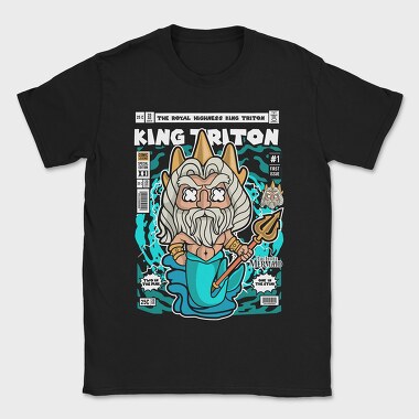 King Tritons Trident, Tricou Barbati (Unisex)