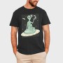 Marijuana Weed Alien, Tricou Barbati (Unisex)