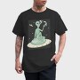Marijuana Weed Alien, Tricou Barbati (Unisex)