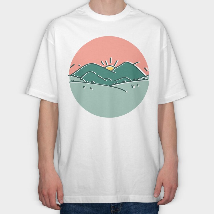 Nature Scenery 5, Tricou Oversize Barbati (Unisex)