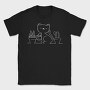 Cat And Plants (2), Tricou Barbati (Unisex)