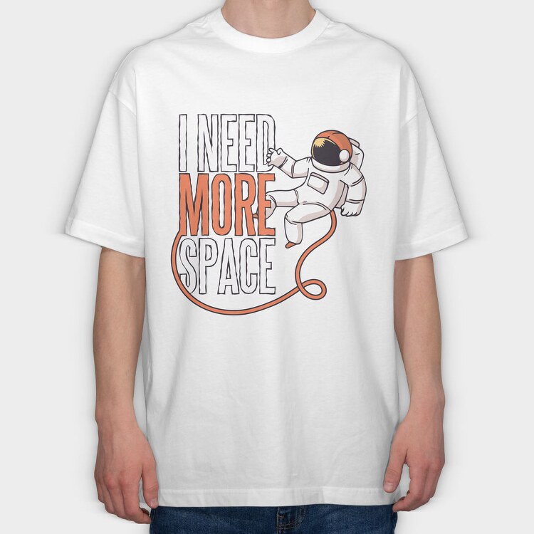 More Space, Tricou Oversize Barbati (Unisex)