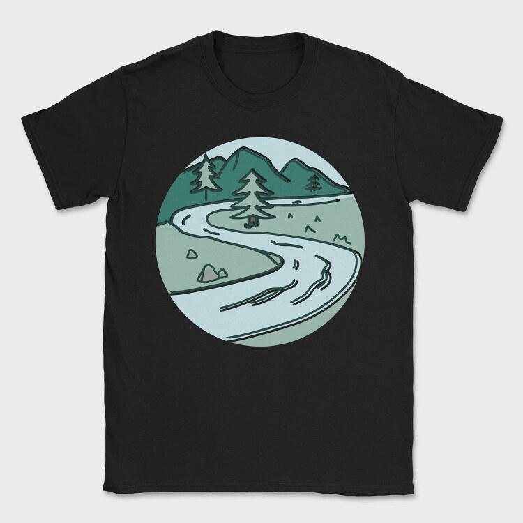 Nature Scenery 4, Tricou Barbati (Unisex)