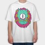 Monster Faces, Tricou Oversize Barbati (Unisex)