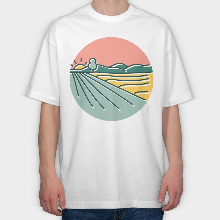 Nature Scenery 2, Tricou Oversize Barbati (Unisex)