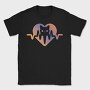 Cat Heartbeat Love, Tricou Barbati (Unisex)