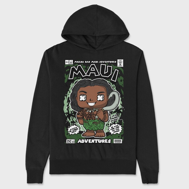 Maui Comic Vibes, Hanorac Oversize Barbati (Unisex)