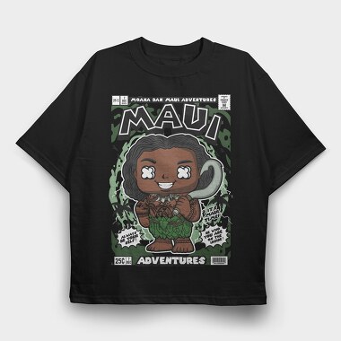 Maui Comic Vibes, Tricou Oversize Barbati (Unisex)