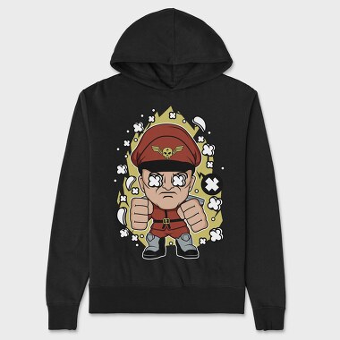Military Punk Warrior, Hanorac Oversize Barbati (Unisex)