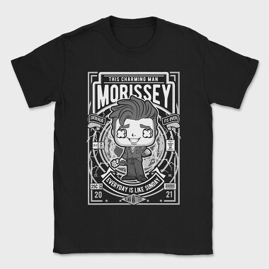 Morrissey Comic Chibi, Tricou Barbati (Unisex)