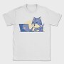 Cat In Front Of Computer, Tricou Barbati (Unisex)