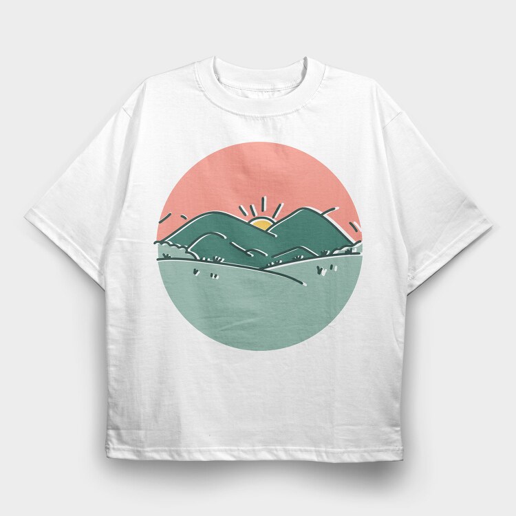 Nature Scenery 5, Tricou Oversize Barbati (Unisex)