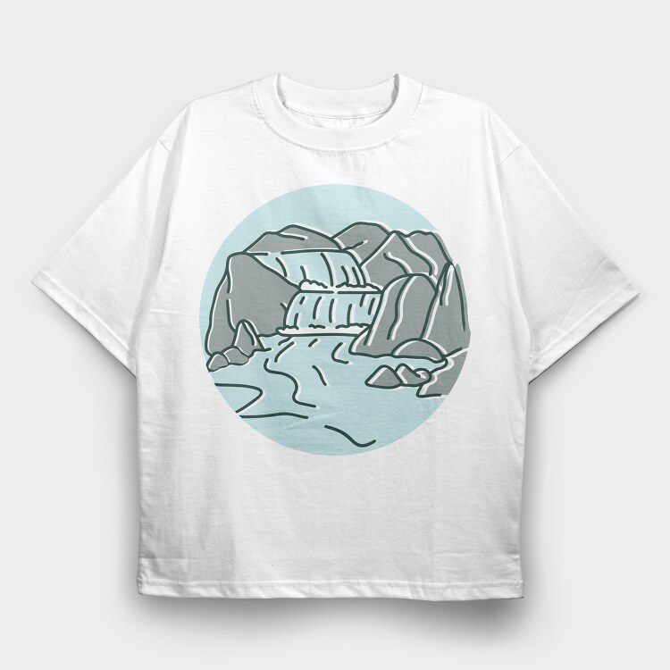 Nature Scenery 3, Tricou Oversize Barbati (Unisex)