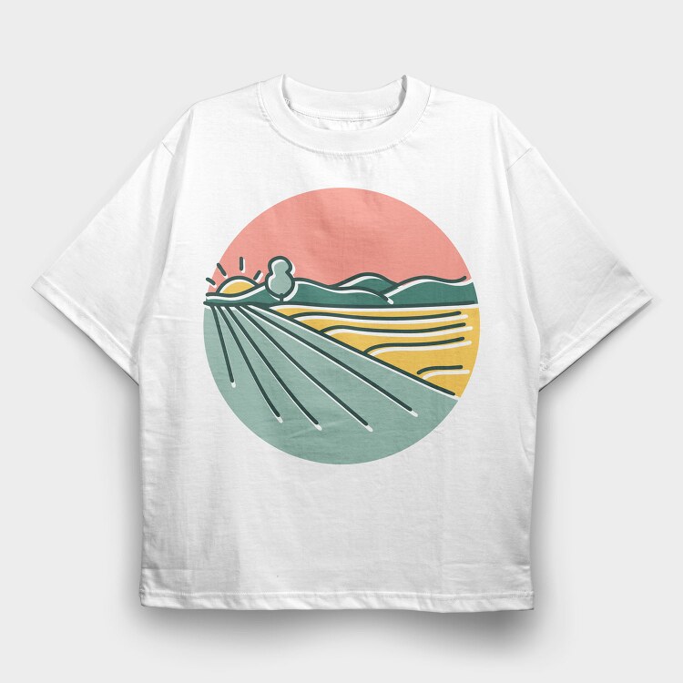 Nature Scenery 2, Tricou Oversize Barbati (Unisex)