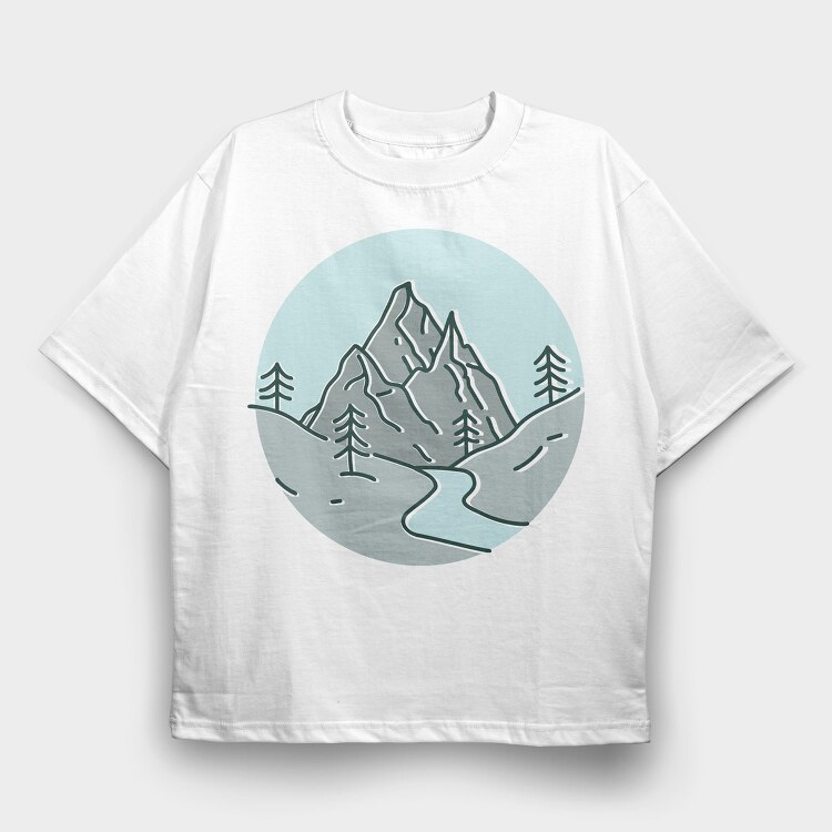 Nature Scenery 1, Tricou Oversize Barbati (Unisex)