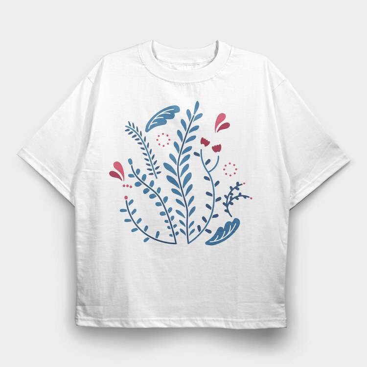 Nature Botanical 7, Tricou Oversize Barbati (Unisex)