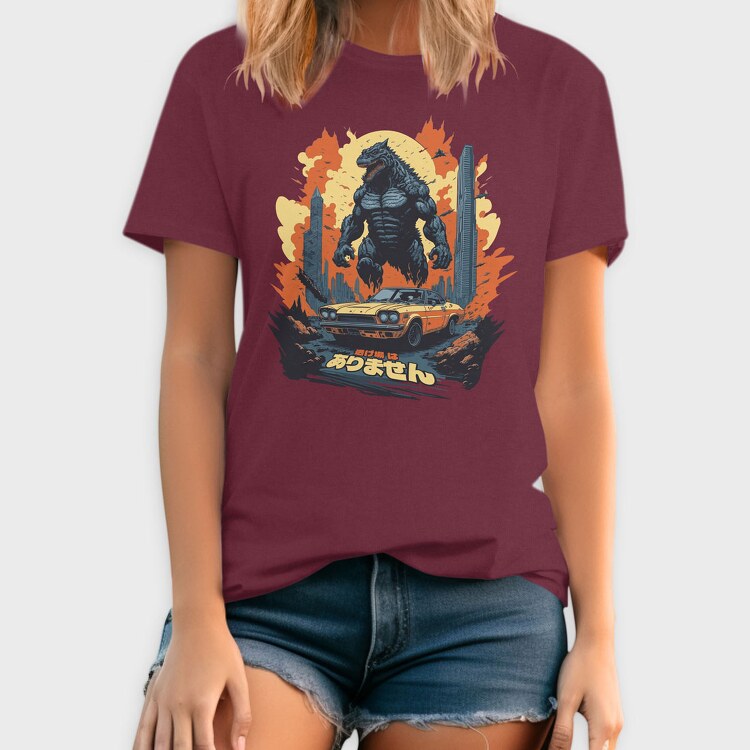 Car Monster Japanese, Tricou Barbati (Unisex)