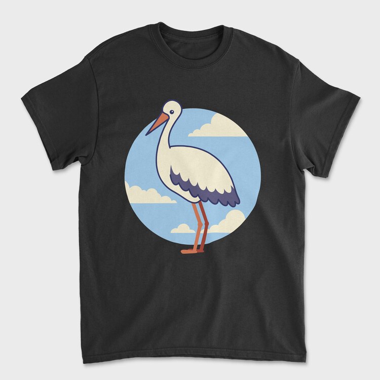 Cute Stork, Tricou Barbati (Unisex)