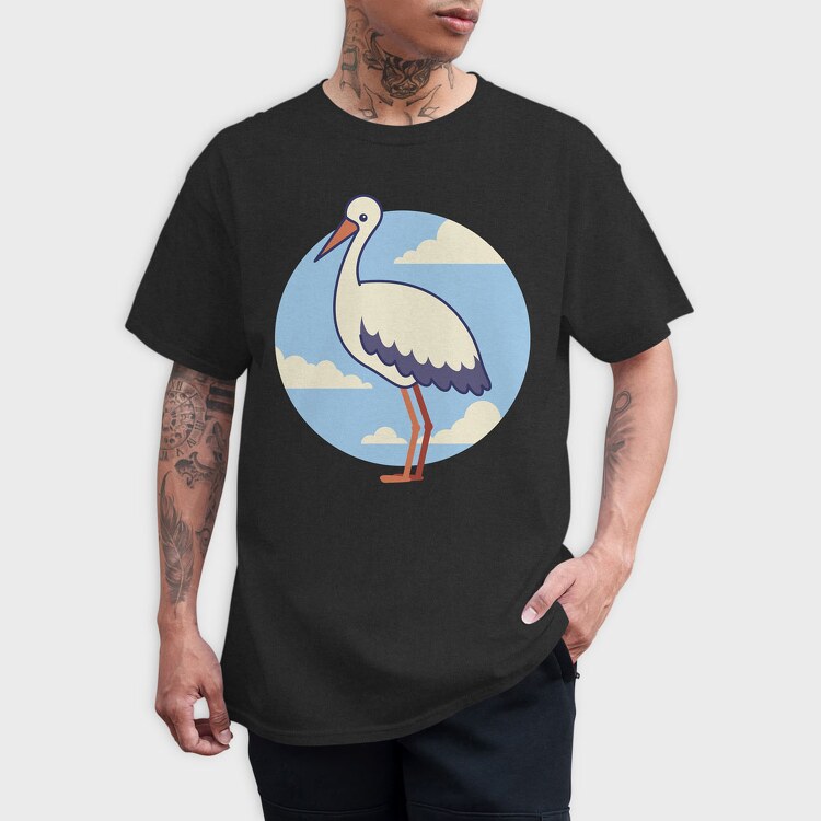 Cute Stork, Tricou Barbati (Unisex)