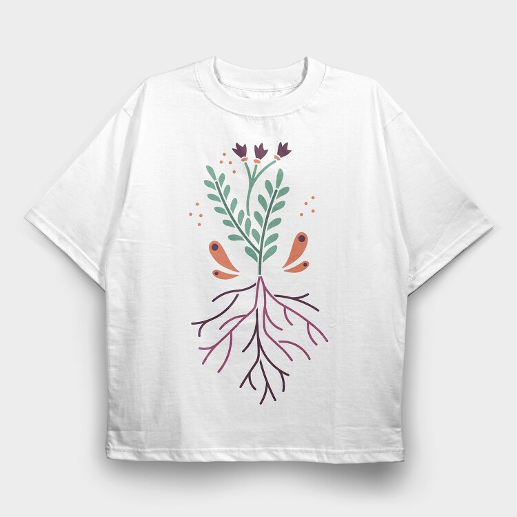 Nature Botanical 16, Tricou Oversize Barbati (Unisex)