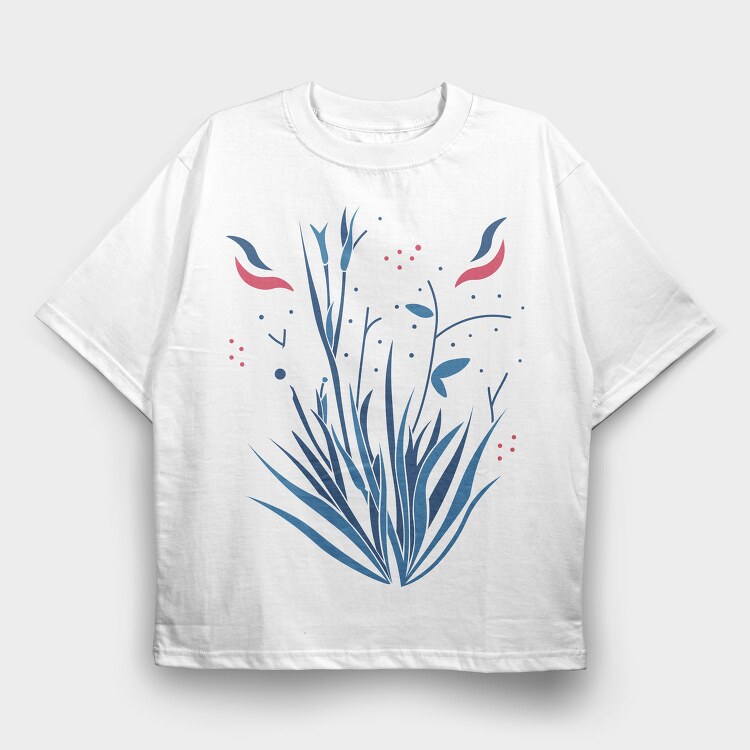 Nature Botanical 1, Tricou Oversize Barbati (Unisex)