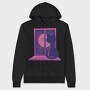 Cat In Window, Hanorac Oversize Barbati (Unisex)