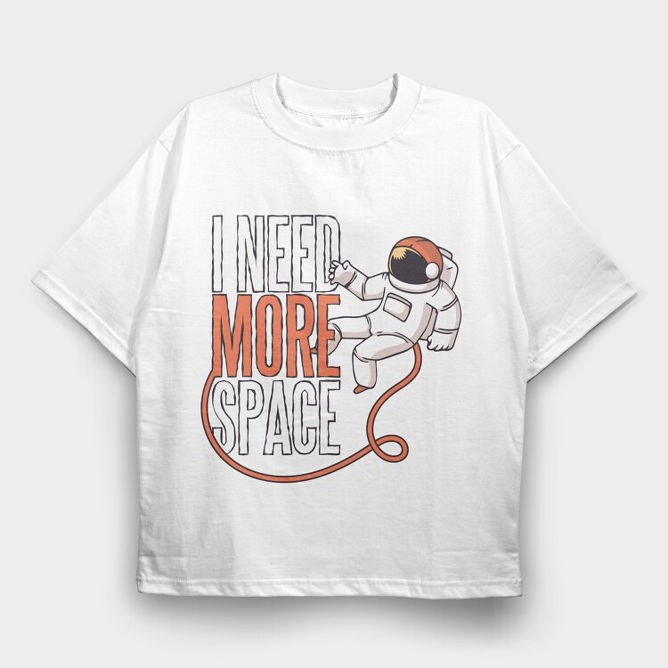 More Space, Tricou Oversize Barbati (Unisex)
