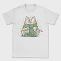 Cat Knitting Scarf Weave, Tricou Barbati (Unisex)