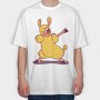 Dab Animal Comics Lama, Tricou Oversize Barbati (Unisex)