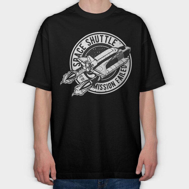Mission Failed, Tricou Oversize Barbati (Unisex)