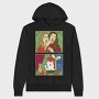 Cat Meme In Ottoman Style, Hanorac Oversize Barbati (Unisex)