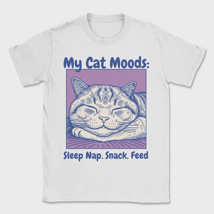 Cat Nap Mood, Tricou Barbati (Unisex)