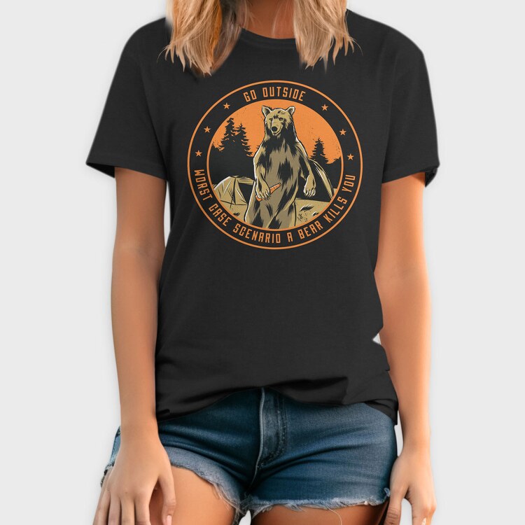 Worst Case Scenario Camping, Tricou Barbati (Unisex)