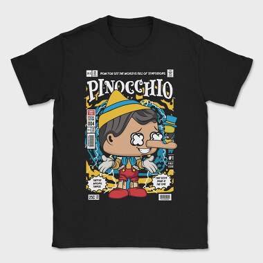 Pinocchio Pop Art, Tricou Barbati (Unisex)