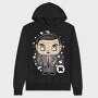 Pop Art Teddy, Hanorac Oversize Barbati (Unisex)